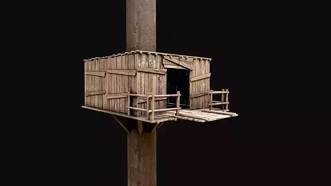 Wooden Tree House Shelters and Platforms 1