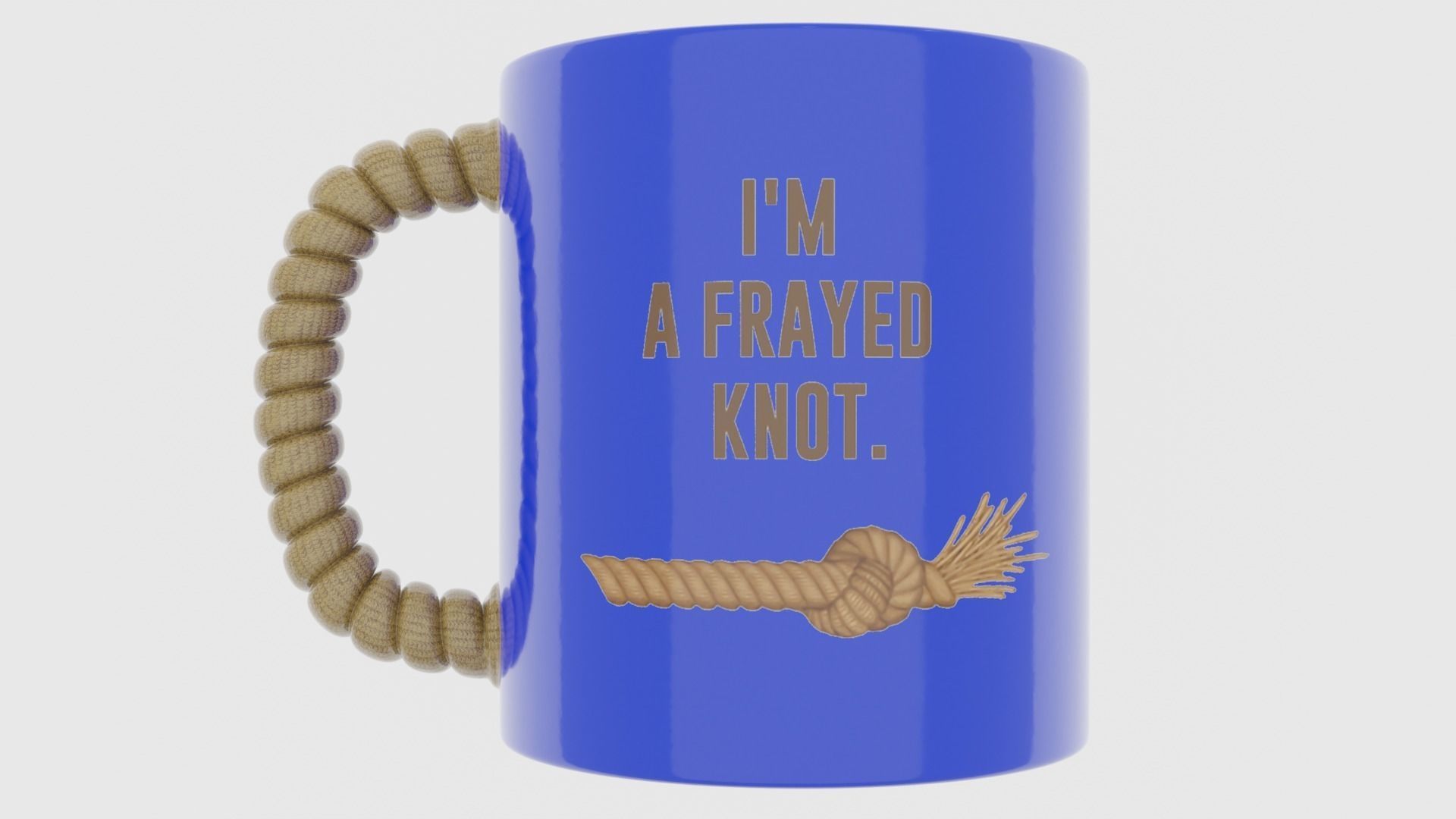 Coffee Cup Rope Joke 3D model_1