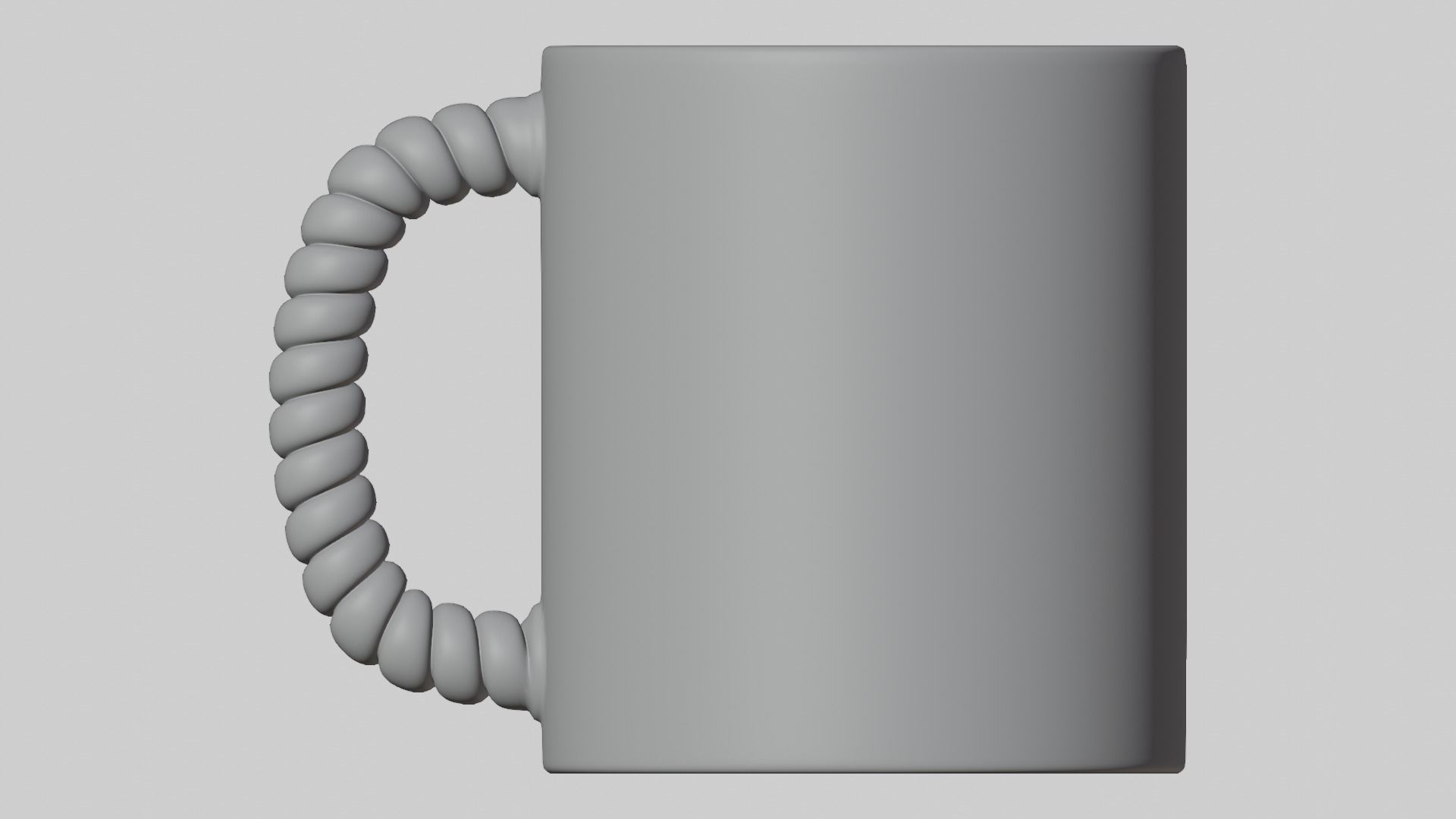 Coffee Cup Rope Joke 3D model_4