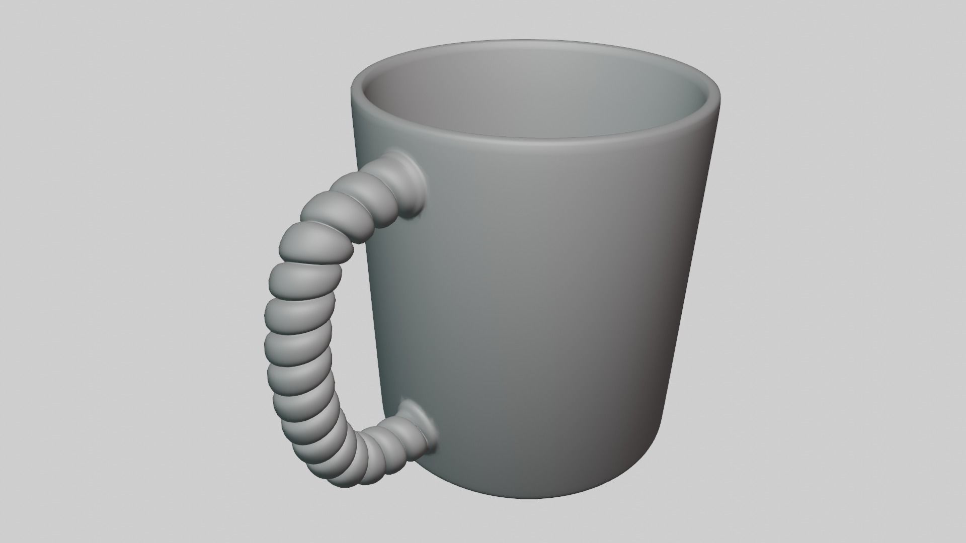 Coffee Cup Rope Joke 3D model_3
