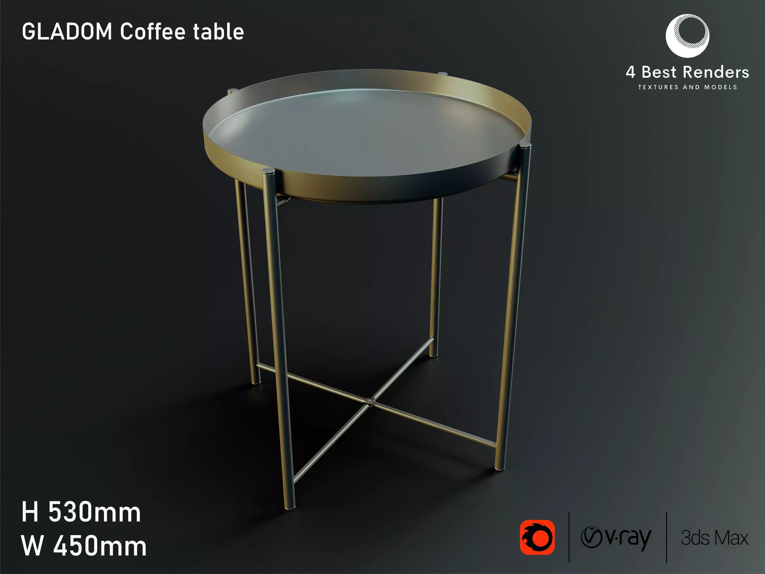 GLADOM Coffee table 3D model_0