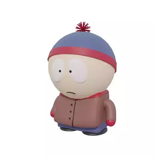 Stan Marsh Low-poly 3D model