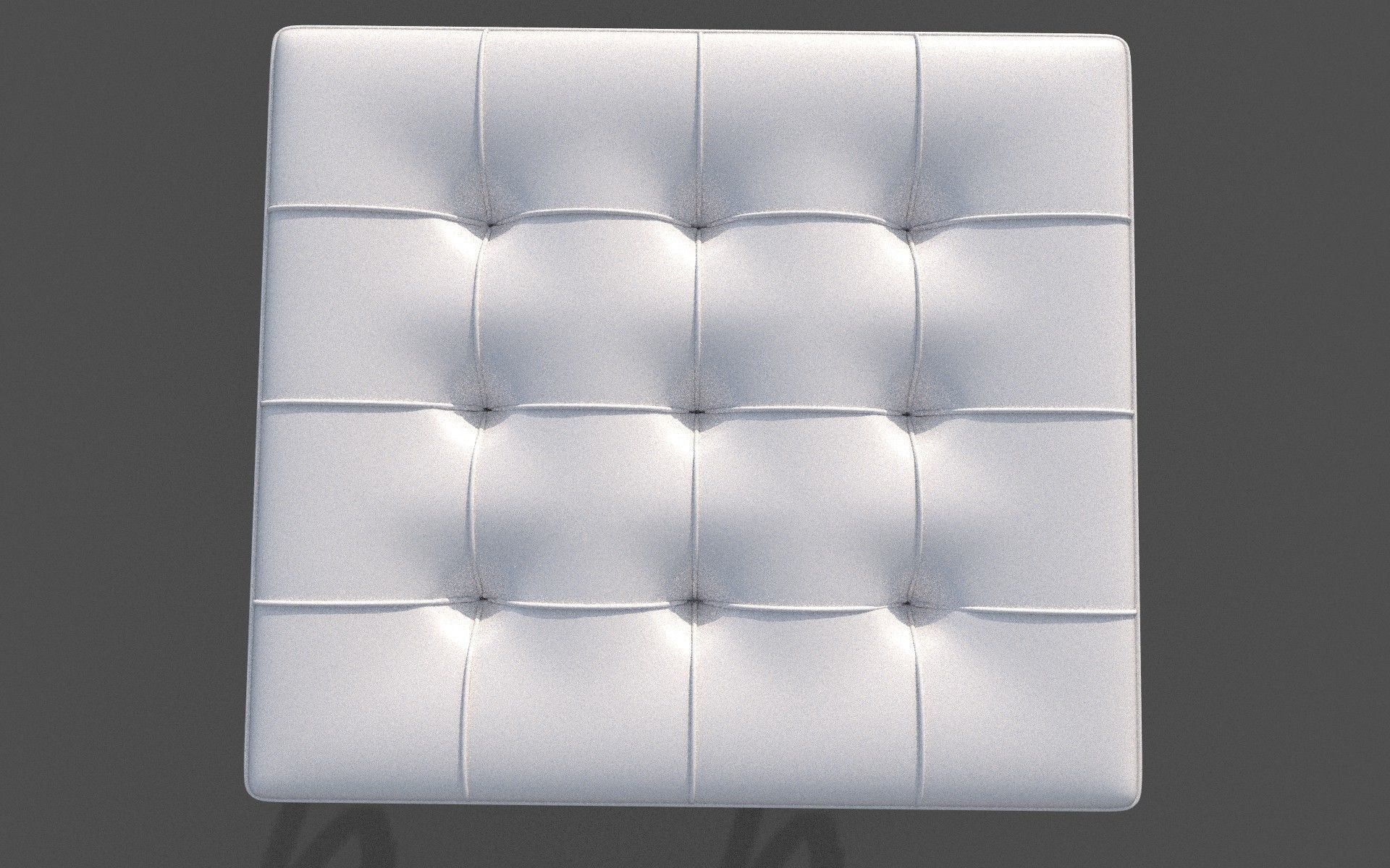 Cushion Stool Low-poly 3D model_3