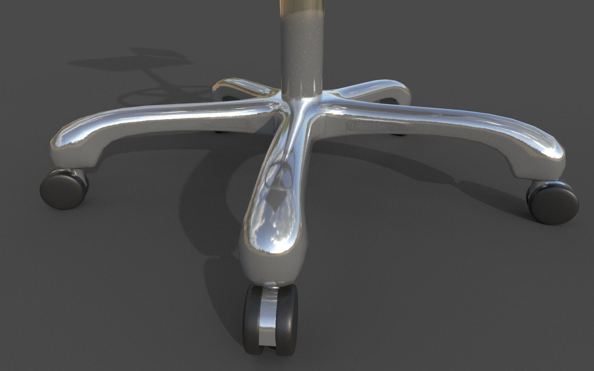 Office Chair Low-poly 3D model_7