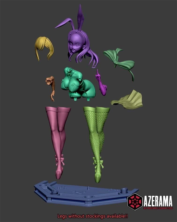 MARIN BUNNYGIRL STL READY FOR 3D PRINTING 3D print model_3