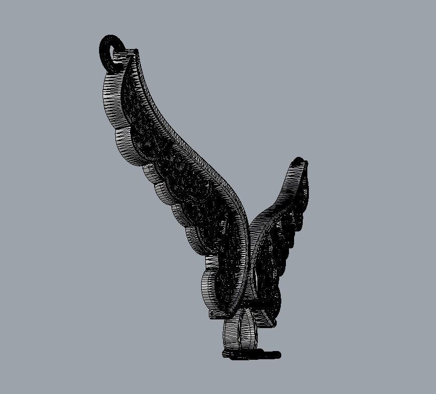 Diamond Wings Necklace 3D print model_15