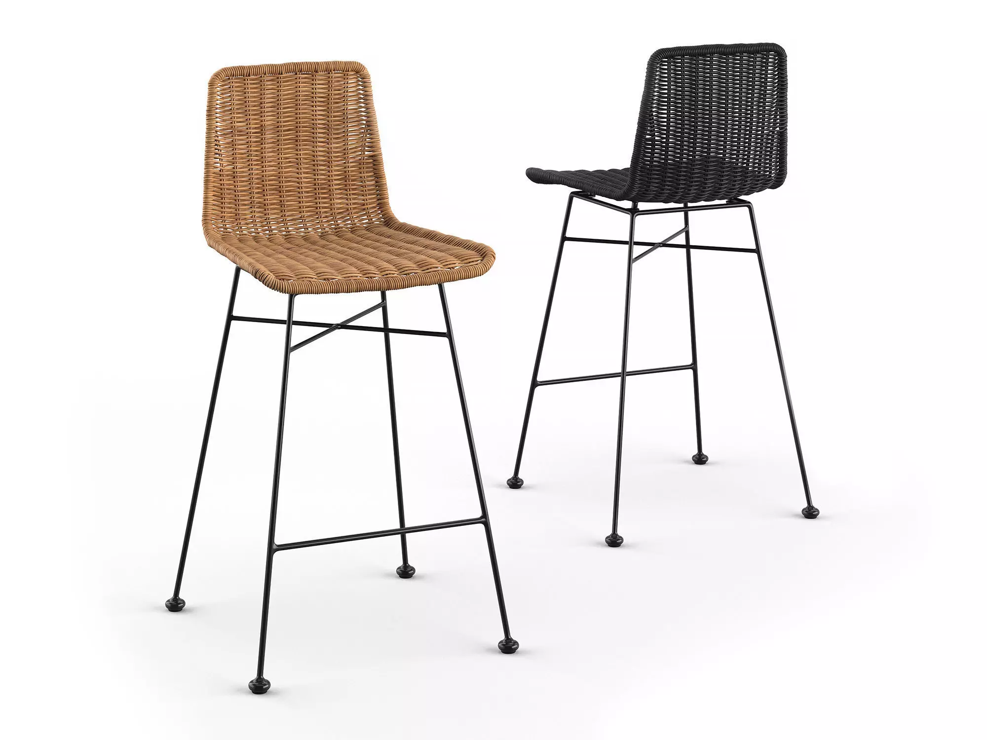 Mandya Barchair RendezVousDeco Mid 63cm Seat 3D model
