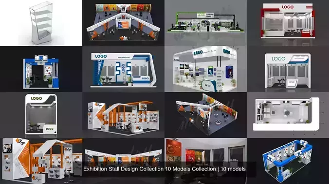 Exhibition Stall Design Collection 10 Models Collection 