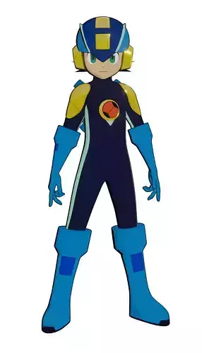 Megaman EXE Model Low-poly 3D model