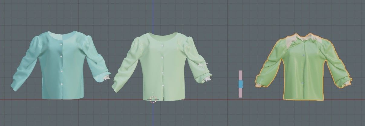knit sweater 3d modeling by blender Free 3D model_1