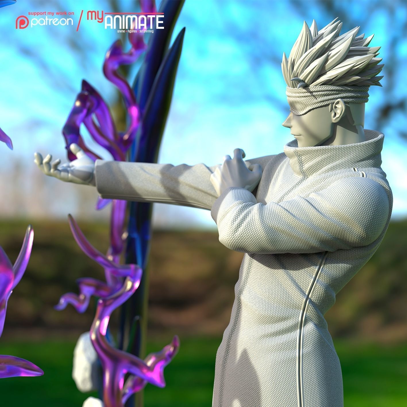 Gojo from Jujutsu Kaisen - myAnimate 3D print model_3