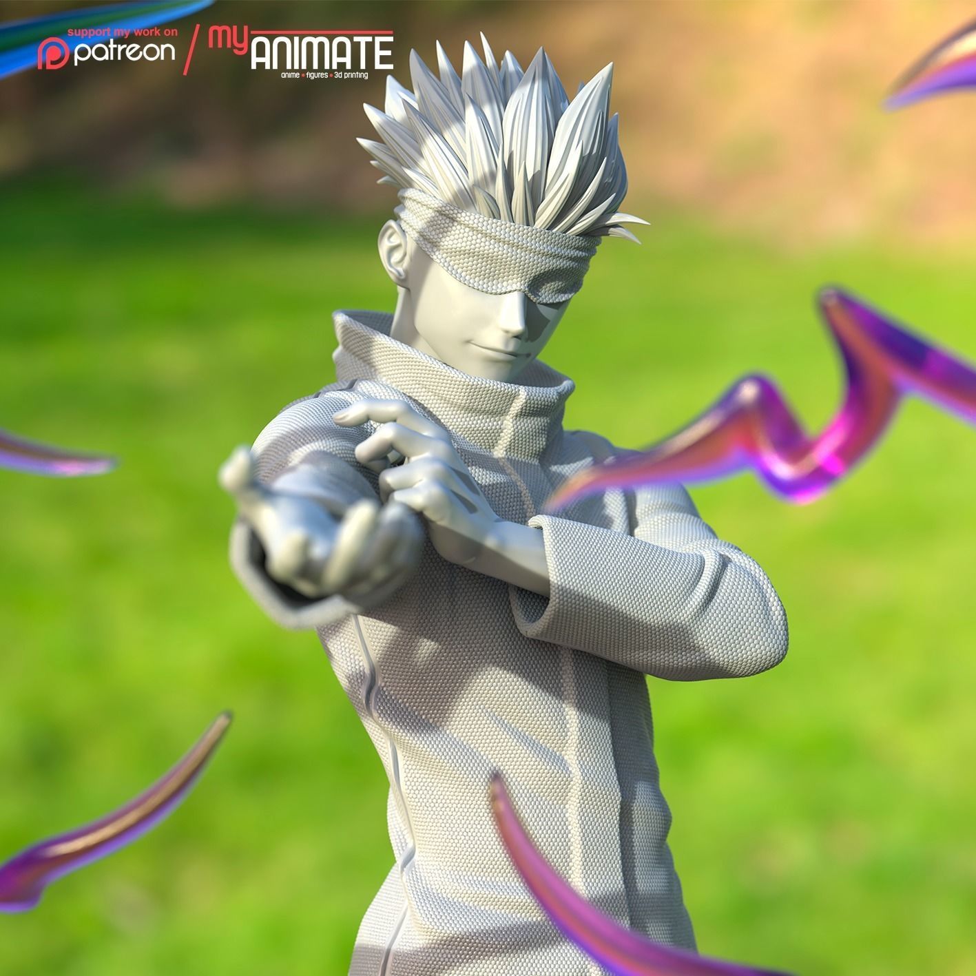 Gojo from Jujutsu Kaisen - myAnimate 3D print model_1