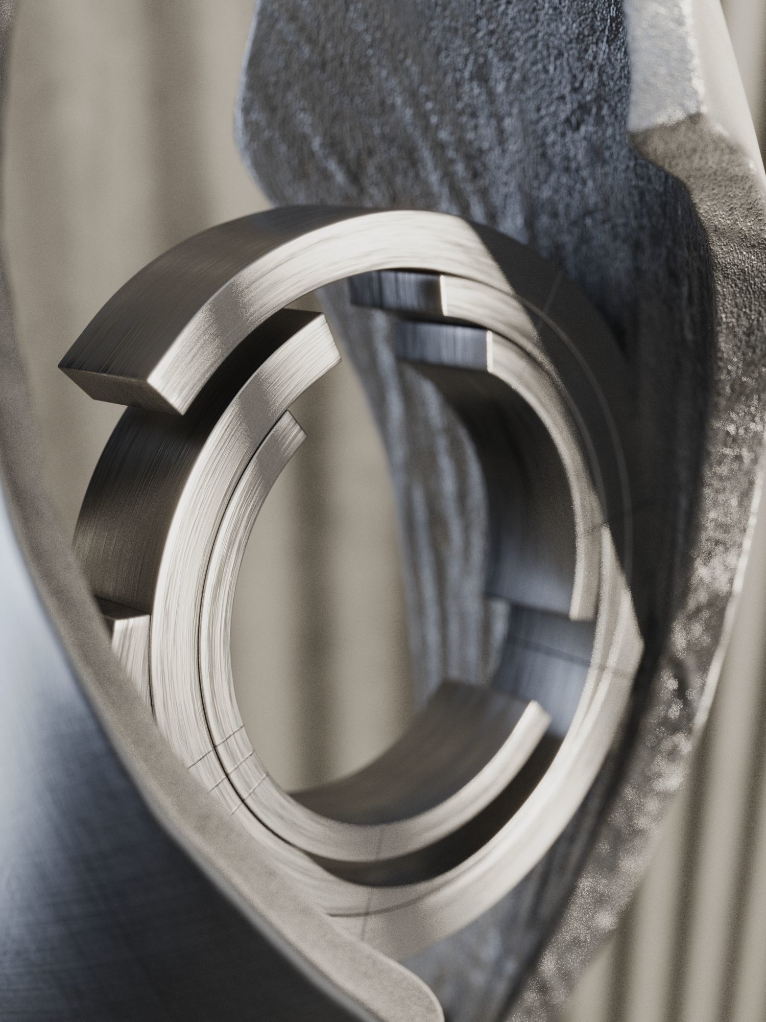 Sauron Sculpture 3D model_1