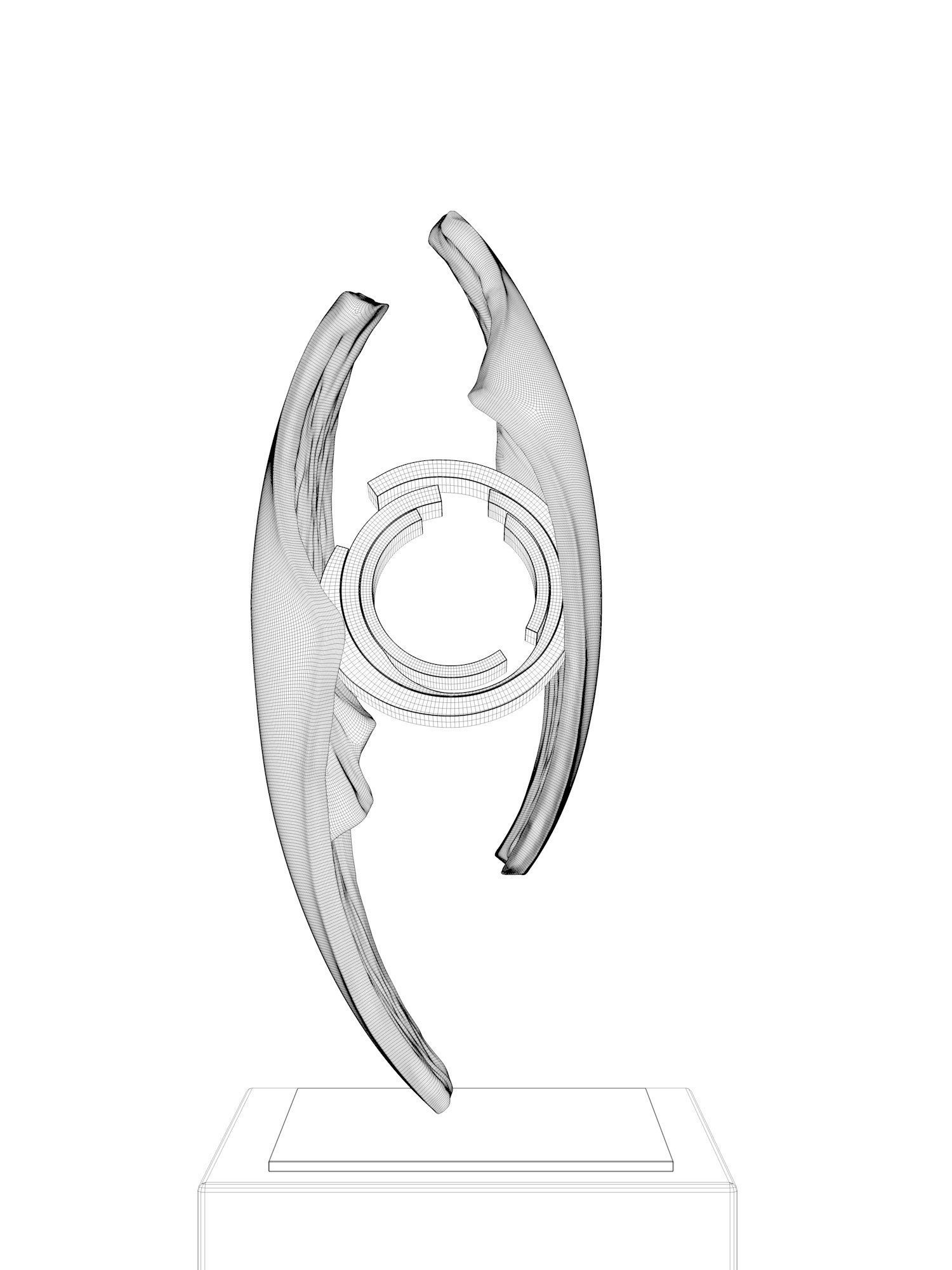 Sauron Sculpture 3D model_4