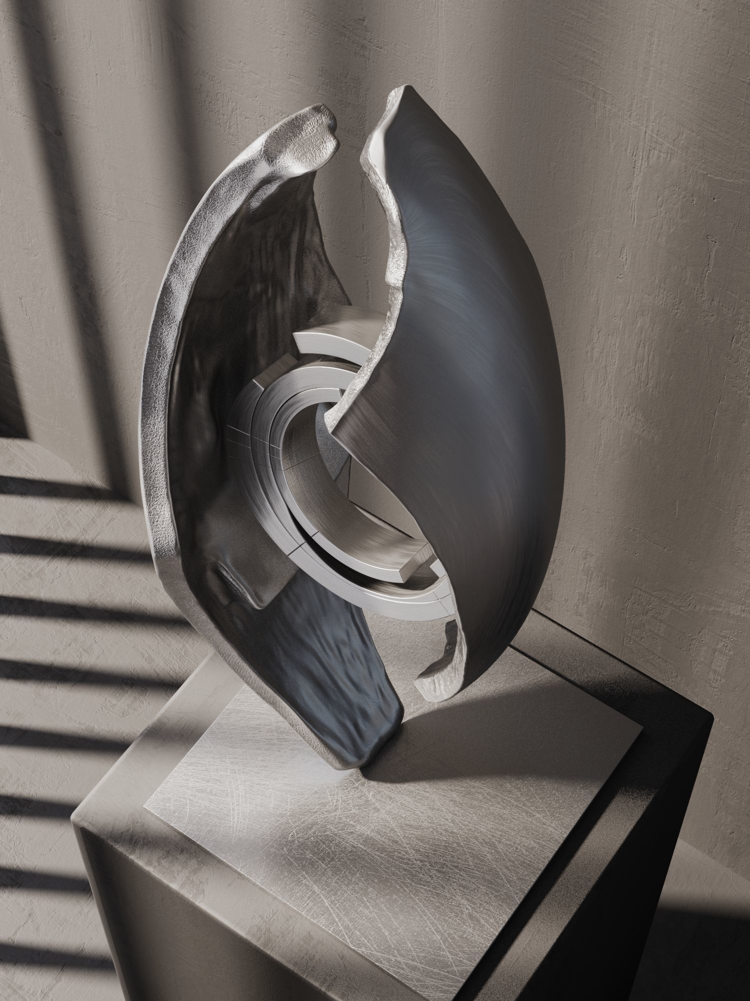 Sauron Sculpture 3D model_2