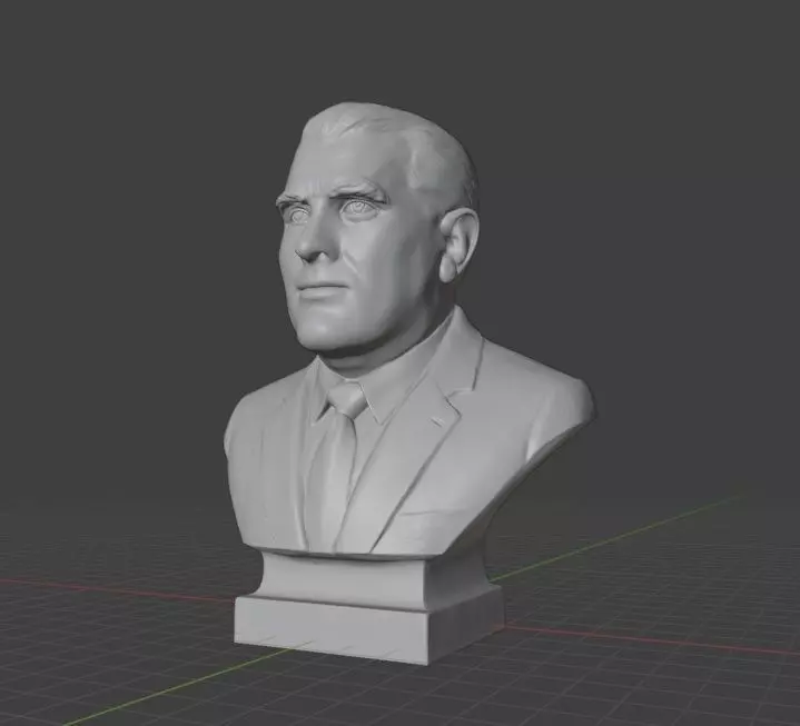 Wernher von Braun 3D print model_4