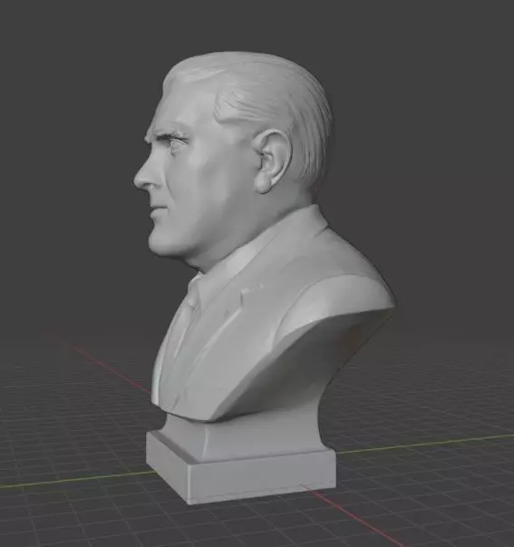 Wernher von Braun 3D print model_2