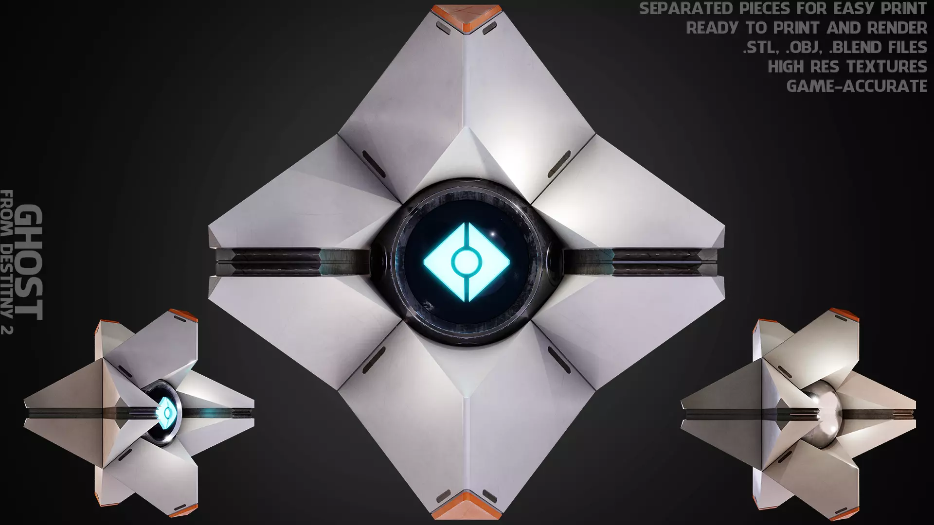 Destiny Ghost for Cosplay 3D print model_0