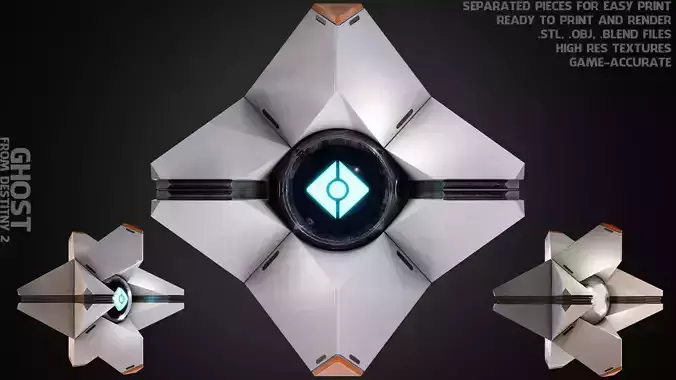 Destiny Ghost for Cosplay 3D print model Destiny Ghost for Cosplay 3D print model