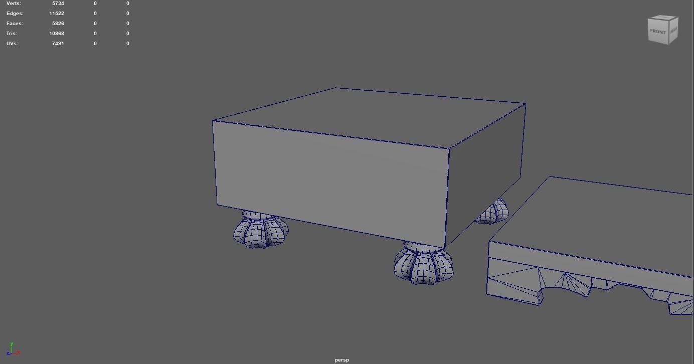 Go - Gameready Chinese boardgame models - 4 sizes  Low-poly 3D model_8