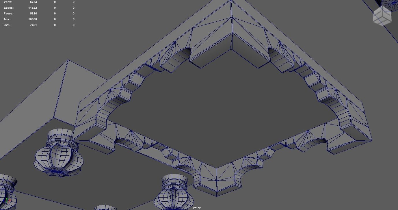 Go - Gameready Chinese boardgame models - 4 sizes  Low-poly 3D model_11