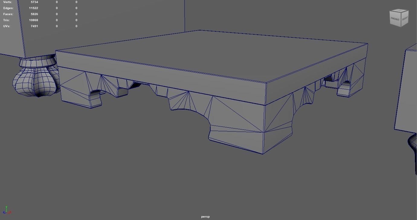 Go - Gameready Chinese boardgame models - 4 sizes  Low-poly 3D model_10