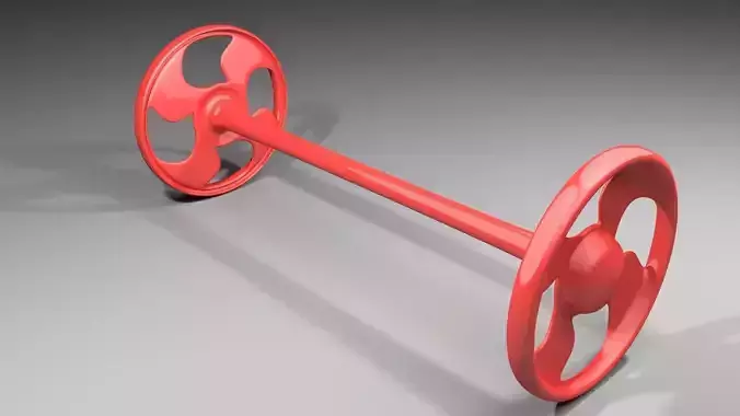 Plastic Wheel 2 3D model