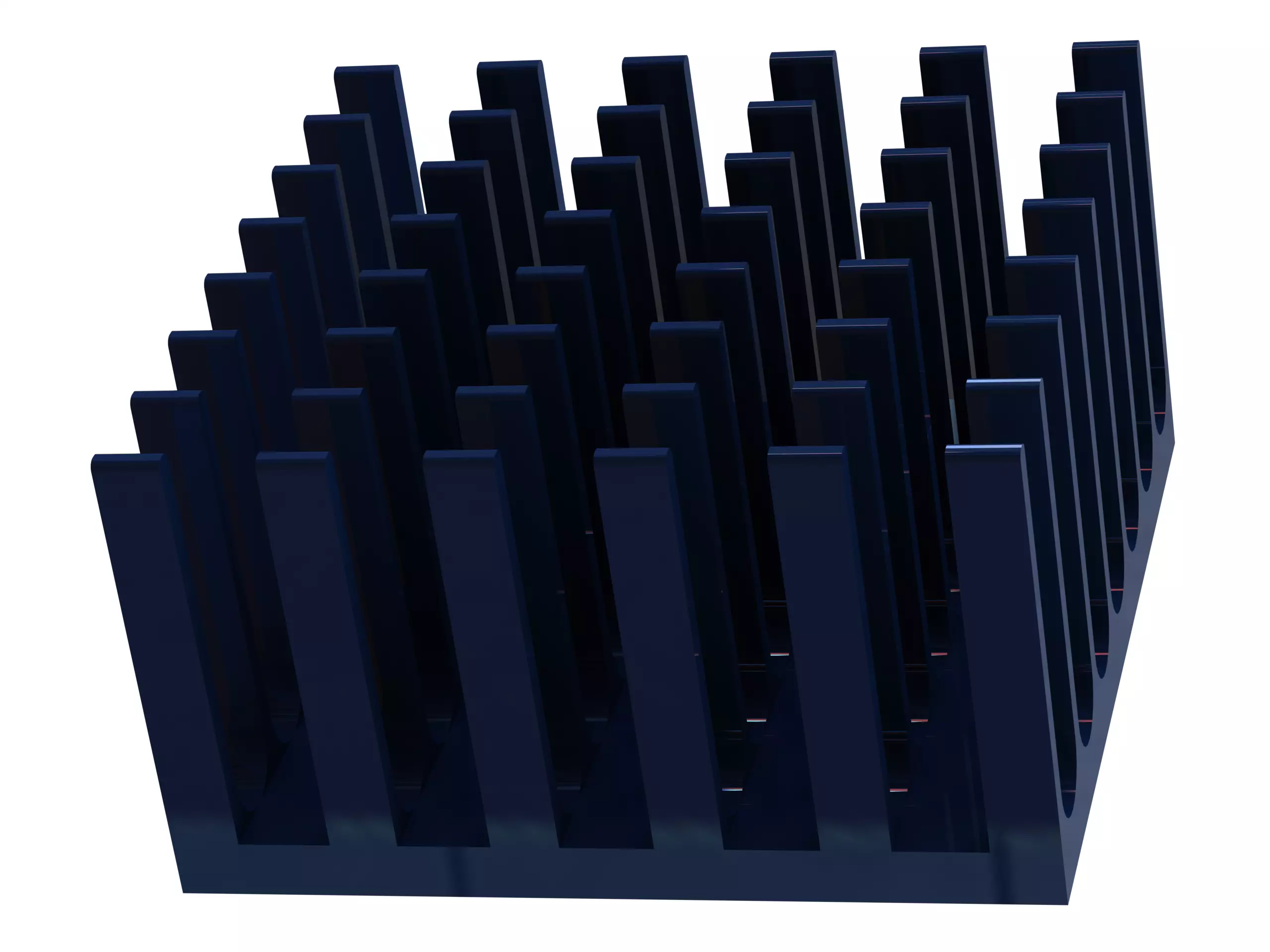 Computer Motherboard Cooling Heatsink Low-poly 3D model_0