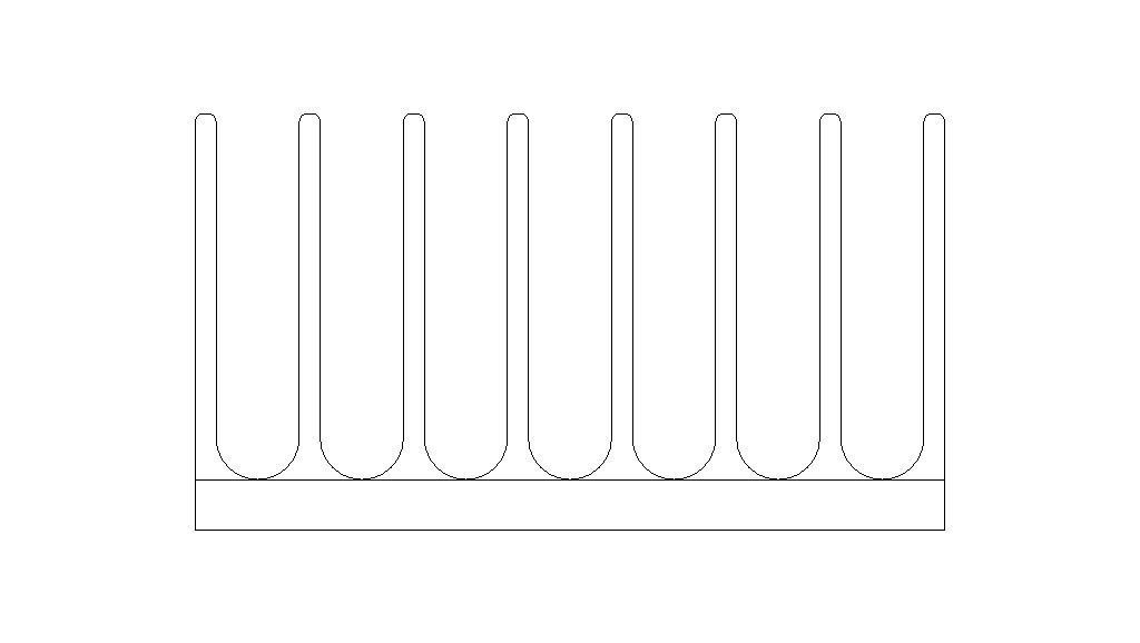 Computer Motherboard Cooling Heatsink Low-poly 3D model_10