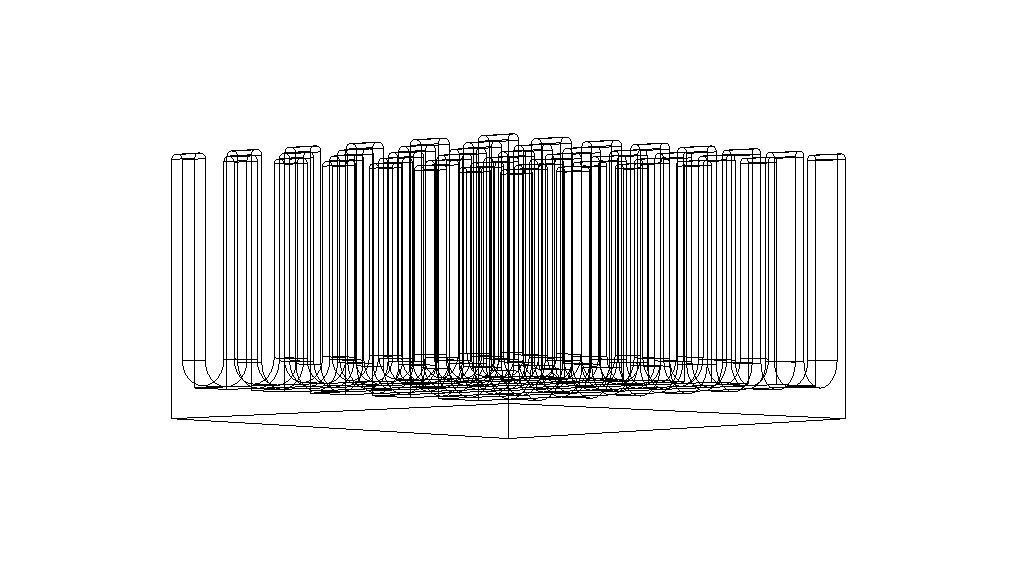 Computer Motherboard Cooling Heatsink Low-poly 3D model_22