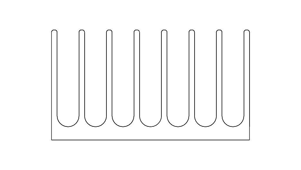 Computer Motherboard Cooling Heatsink Low-poly 3D model_8
