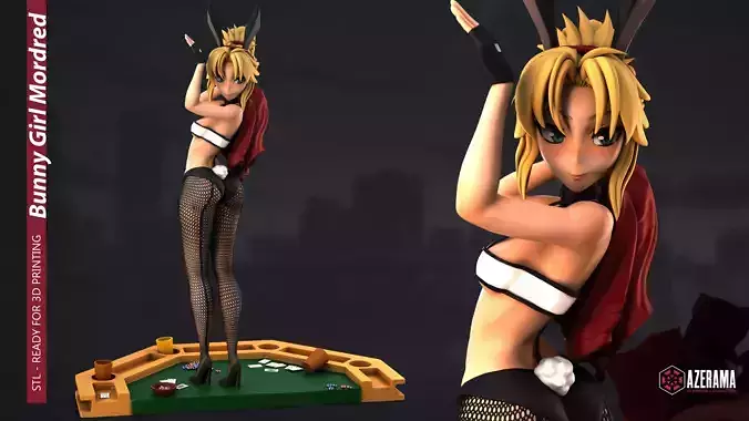 MORDRED BUNNY GIRL STL READY FOR 3D PRINTING 3D print model