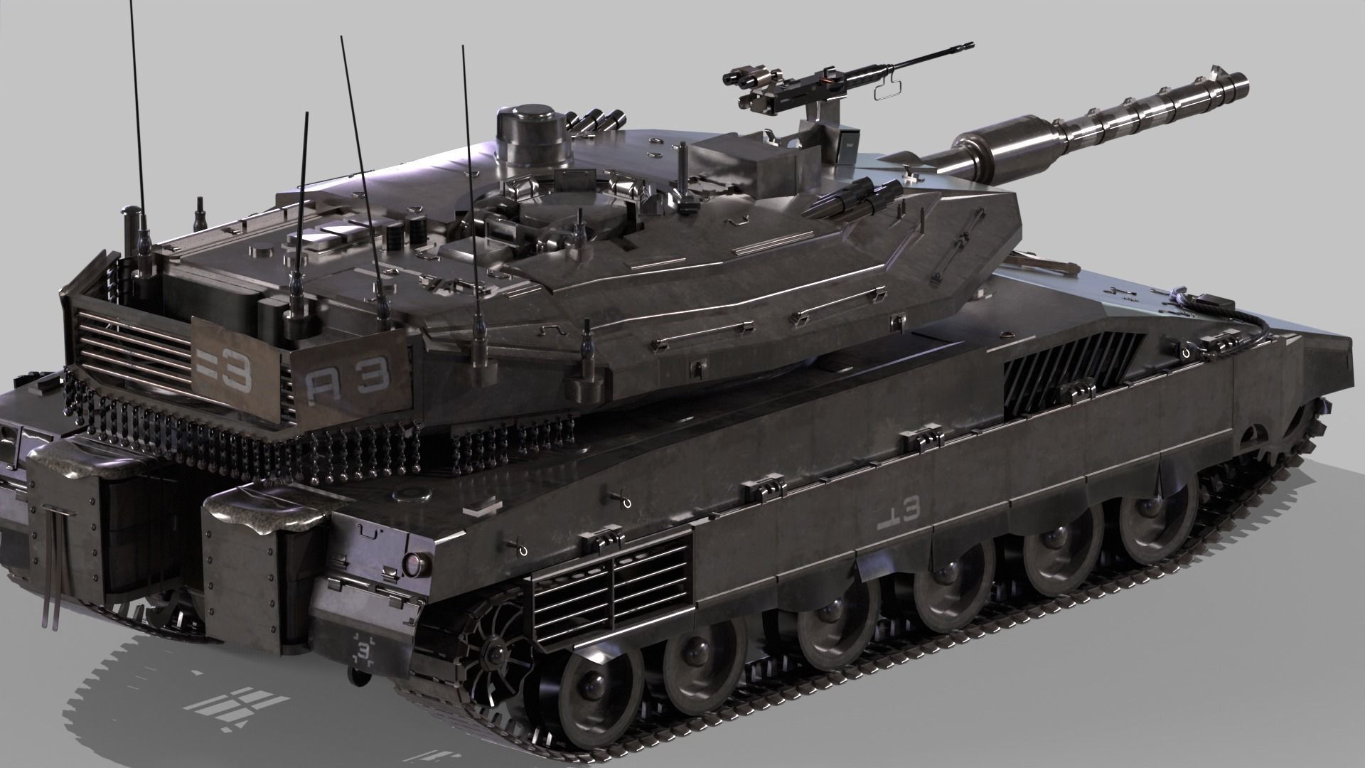 Merkava Mk4 3D model_7