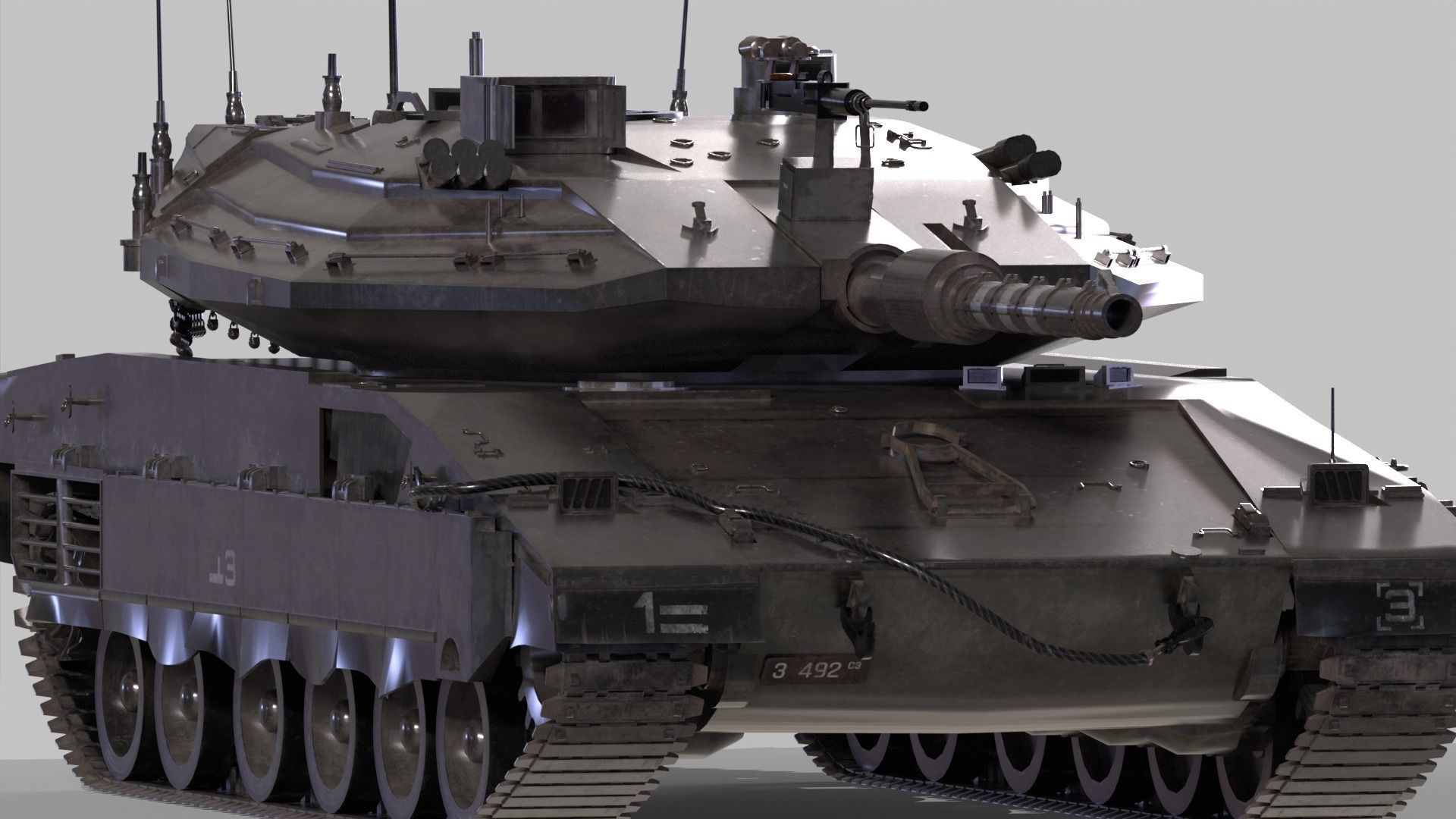 Merkava Mk4 3D model_8