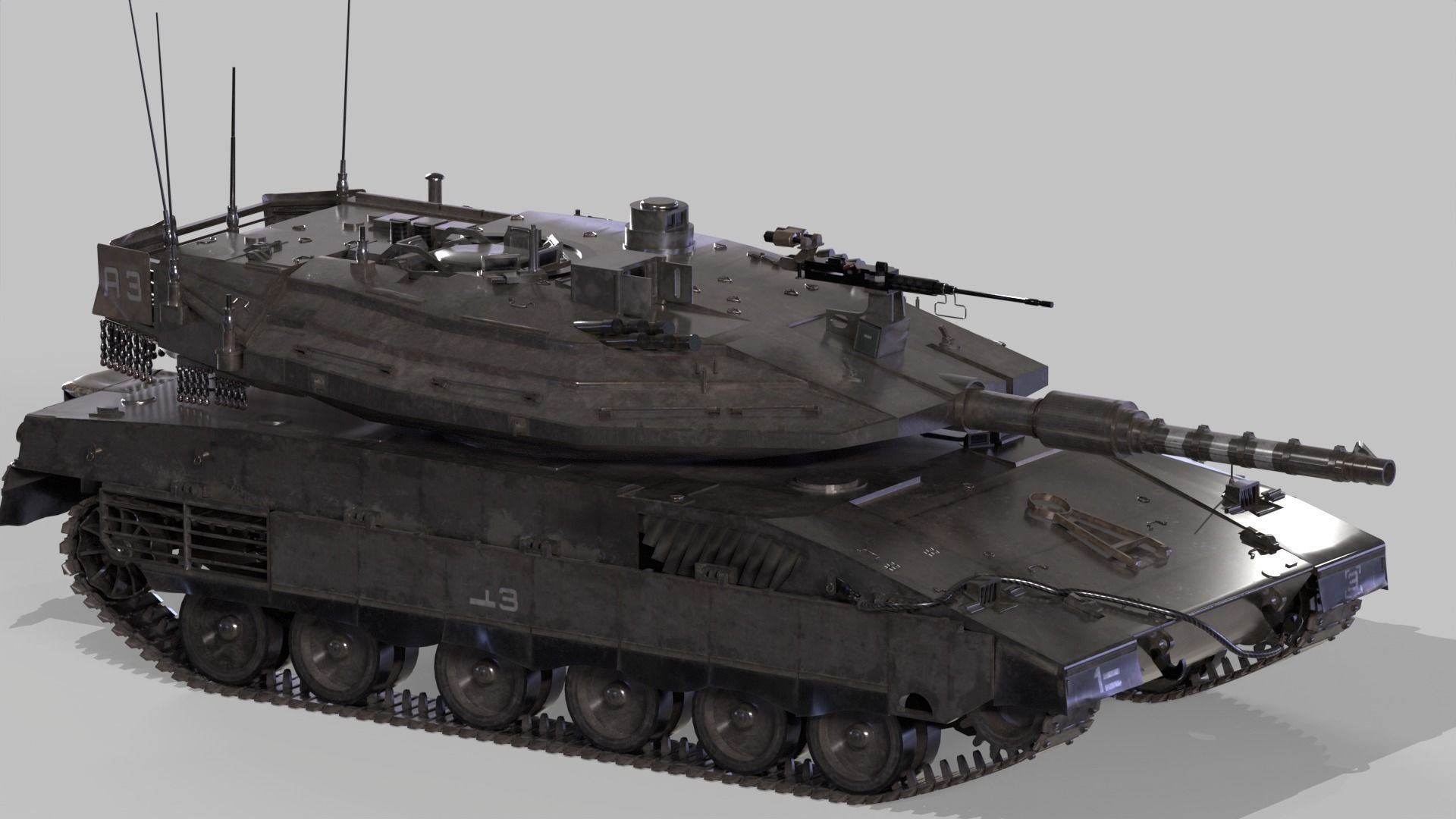 Merkava Mk4 3D model_1