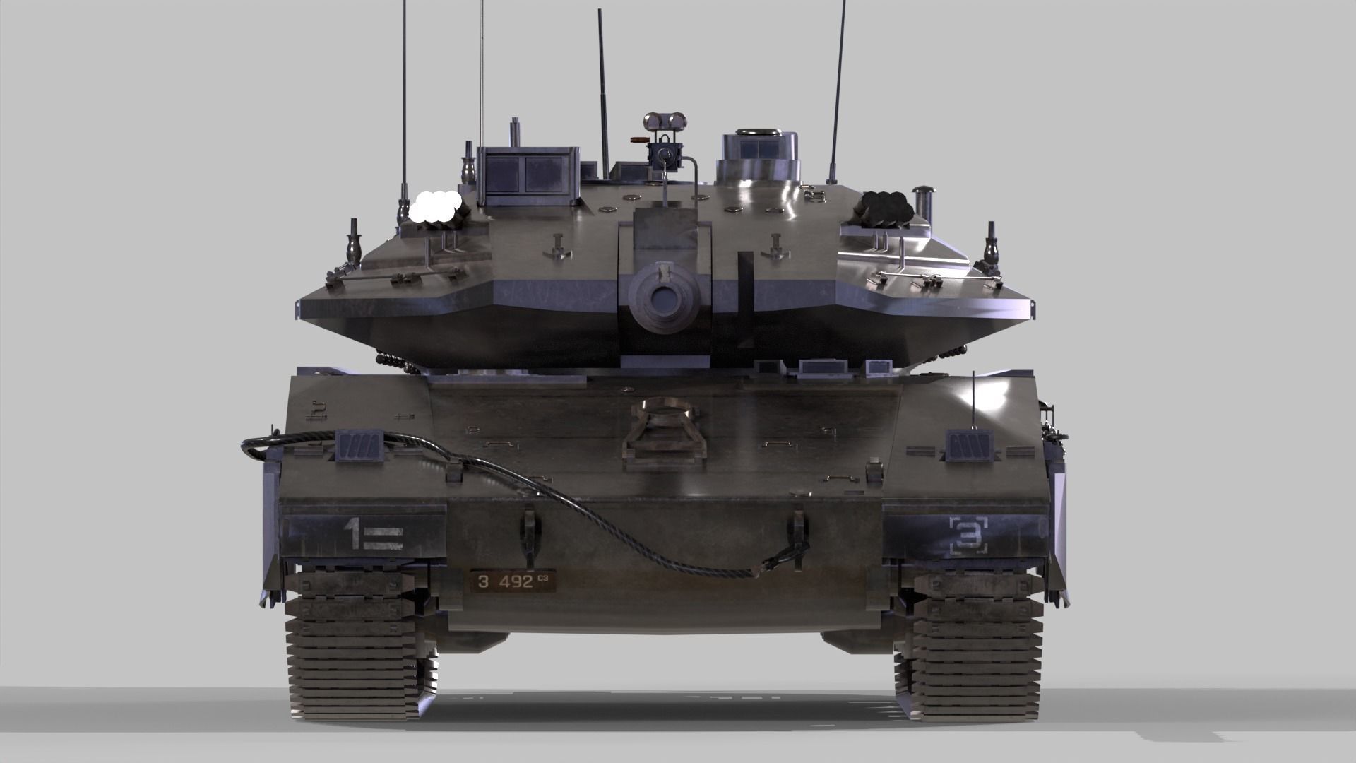 Merkava Mk4 3D model_4