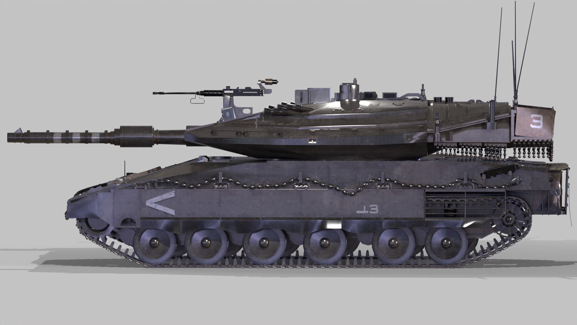 Merkava Mk4 3D model_9