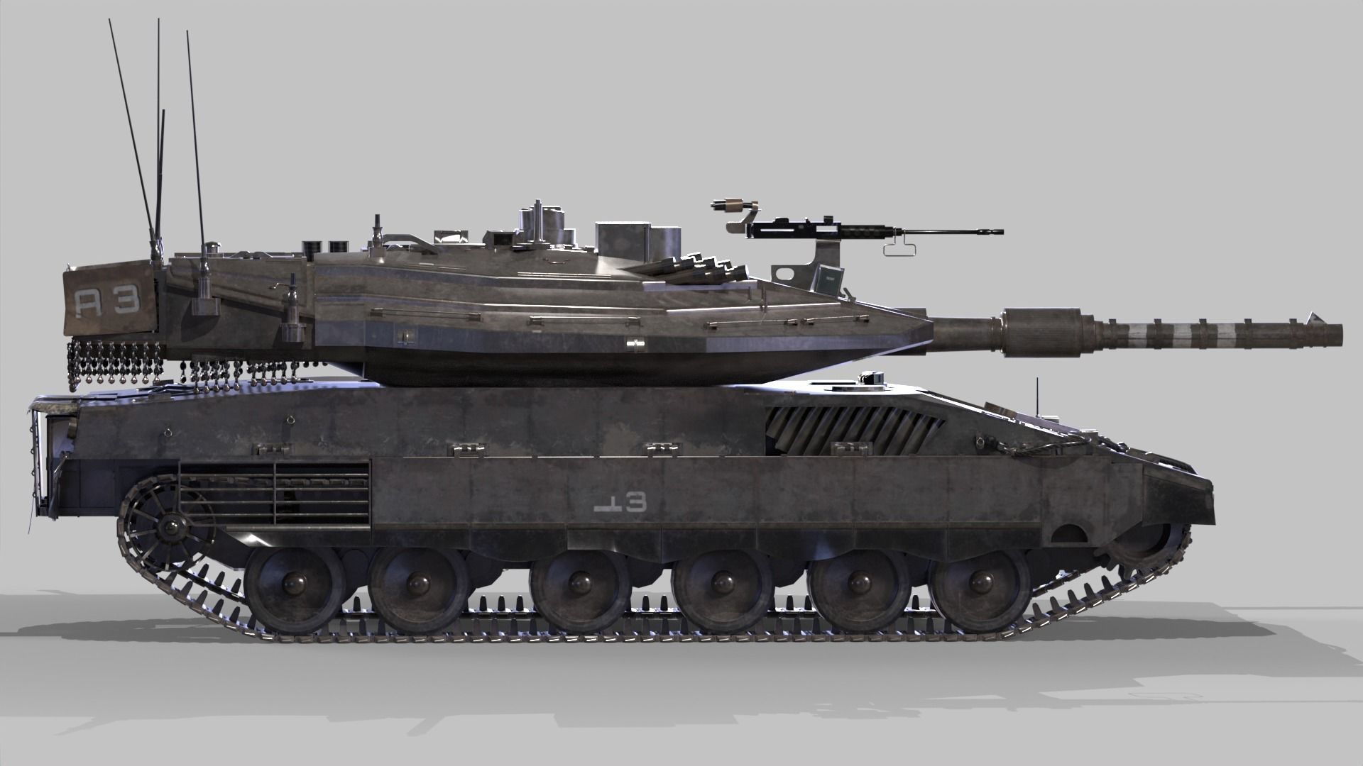 Merkava Mk4 3D model_2