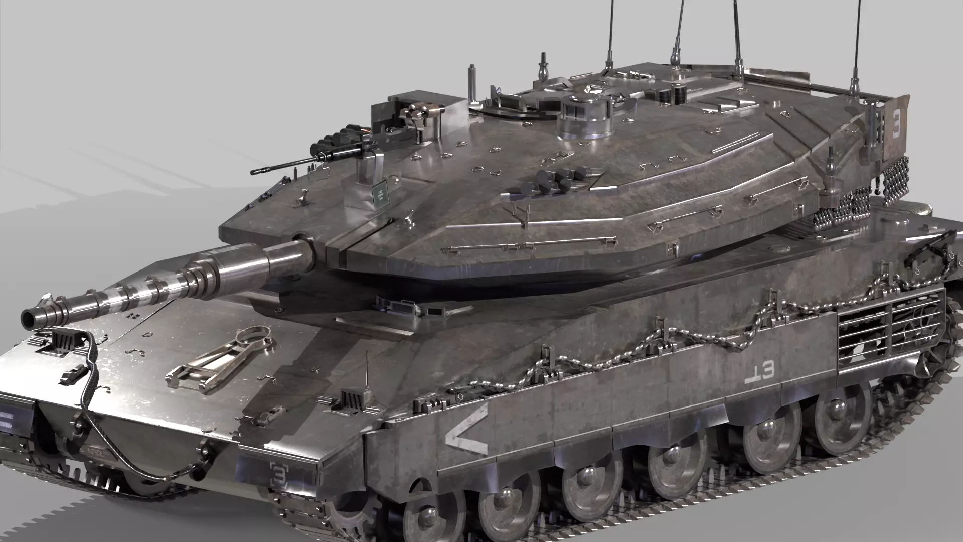 Merkava Mk4 3D model_0