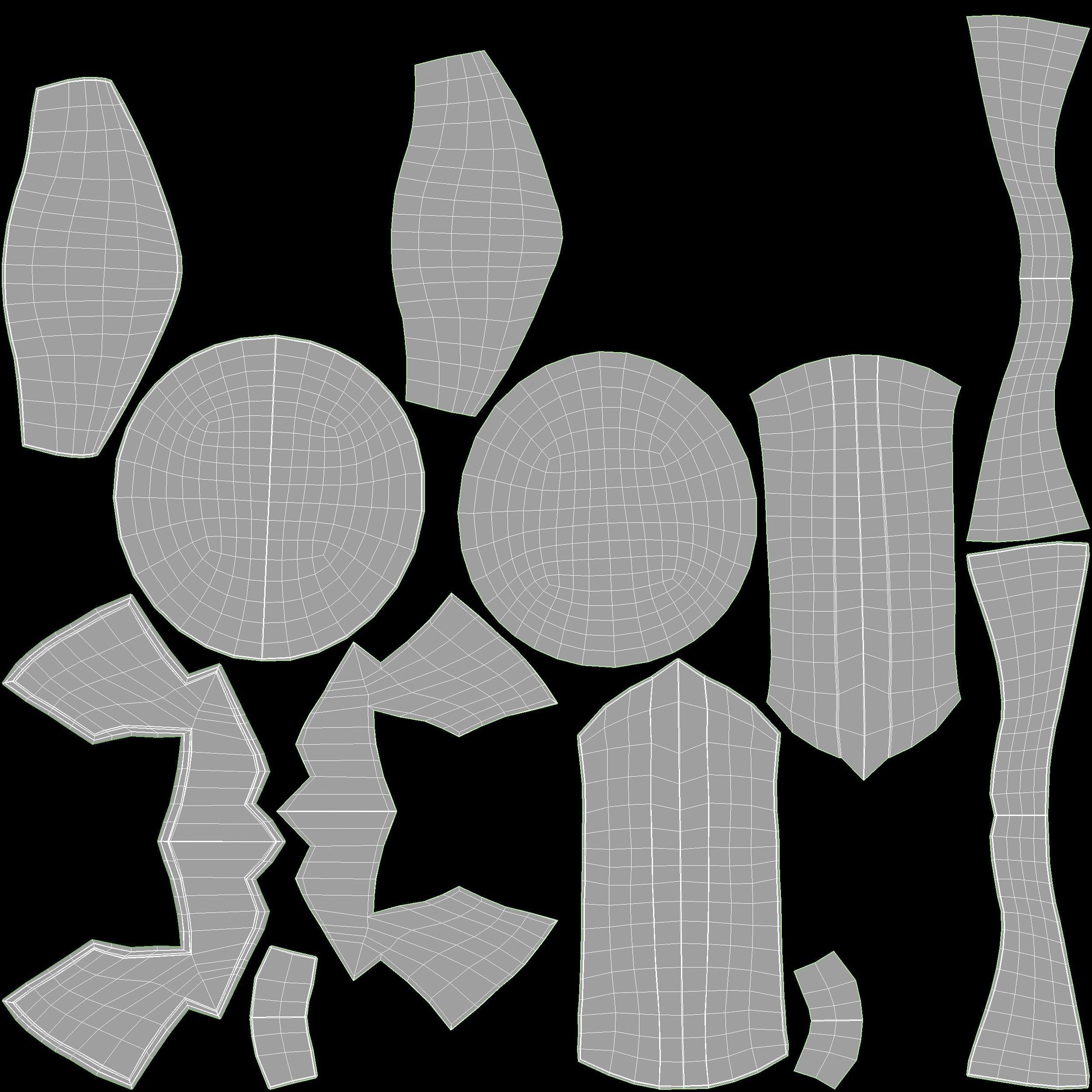 warrior helmet Low-poly 3D model_5