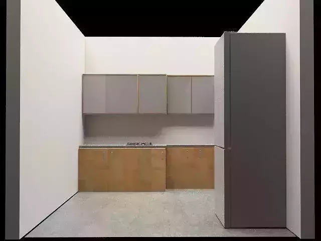 Simple L-shape Modular Kitchen 