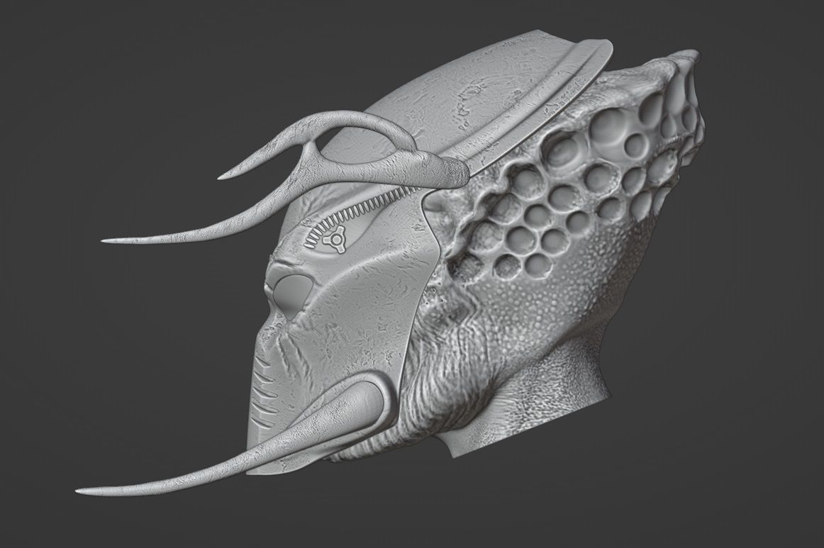 Predator Bio Mask ver 2 3D print model_3