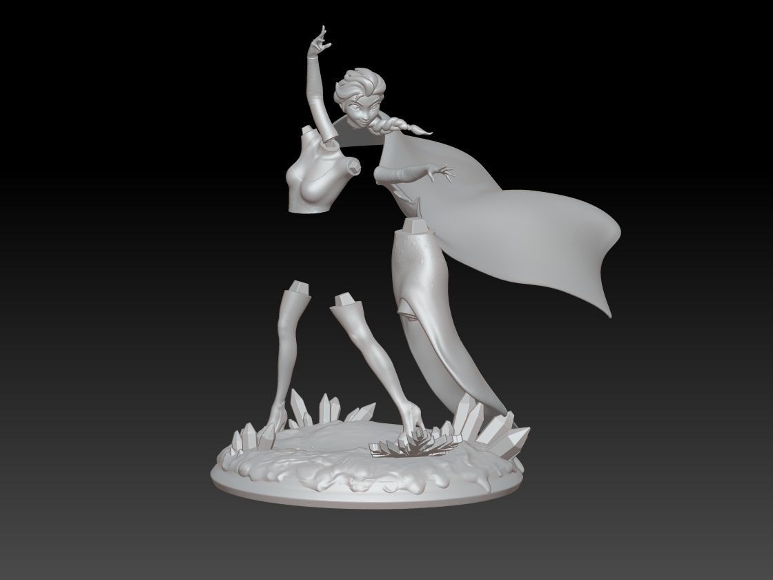 Elsa - Frozen Fan art 3D print model  3D print model_6