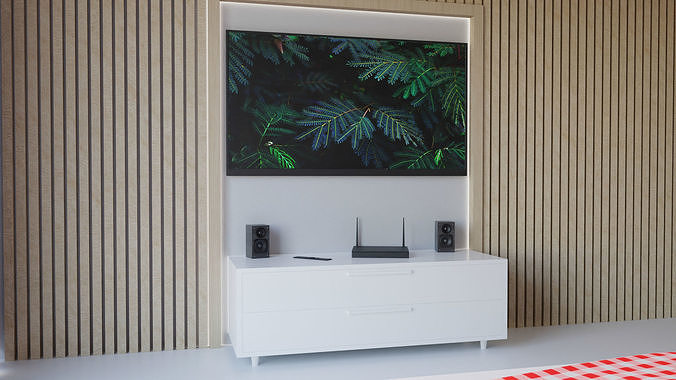 Modern Bedroom Interior by Nikdox 3D model 4