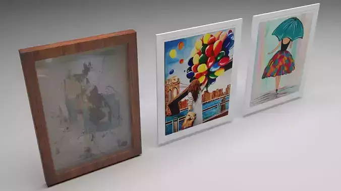 Framed Pictures Set