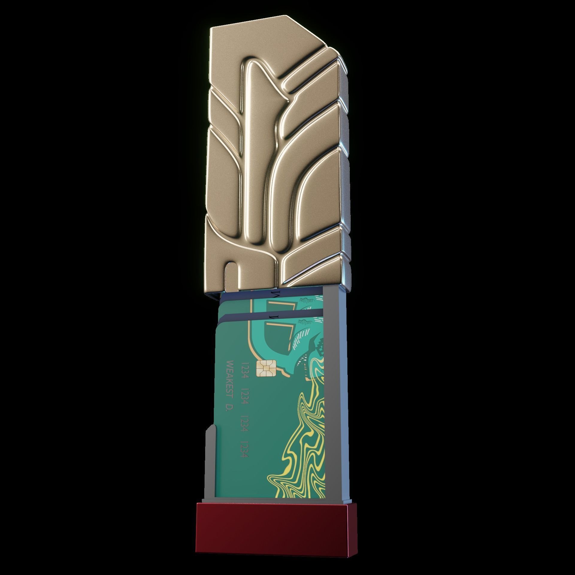 Honkai Star Rail Cardholder wallet 3D print model_2