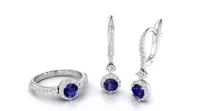  C13 Collection of women with gold jewelry ring earring