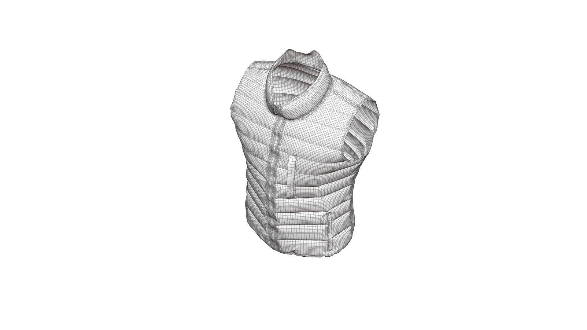 Padded Vest 3D model_24