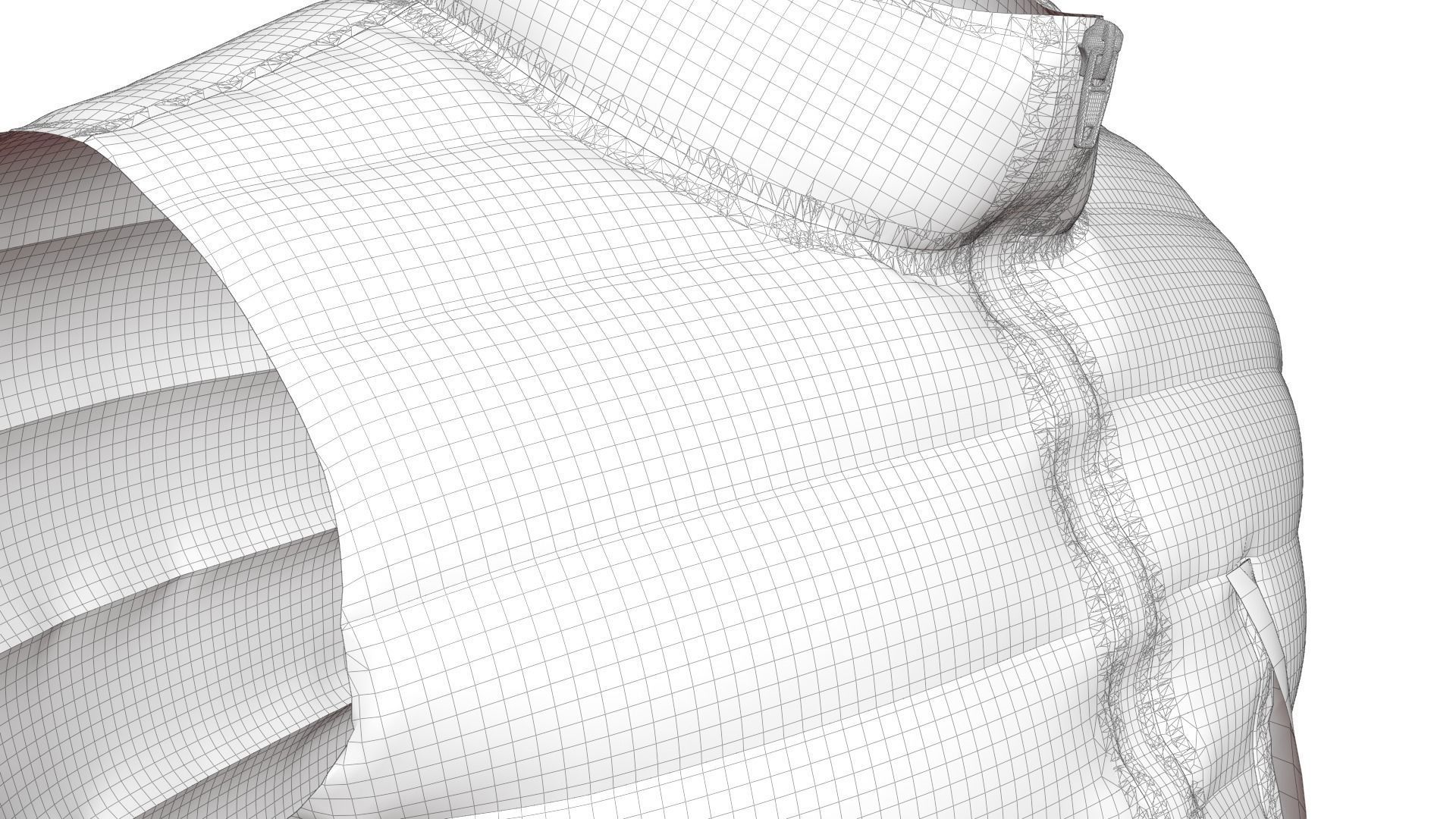 Padded Vest 3D model_26