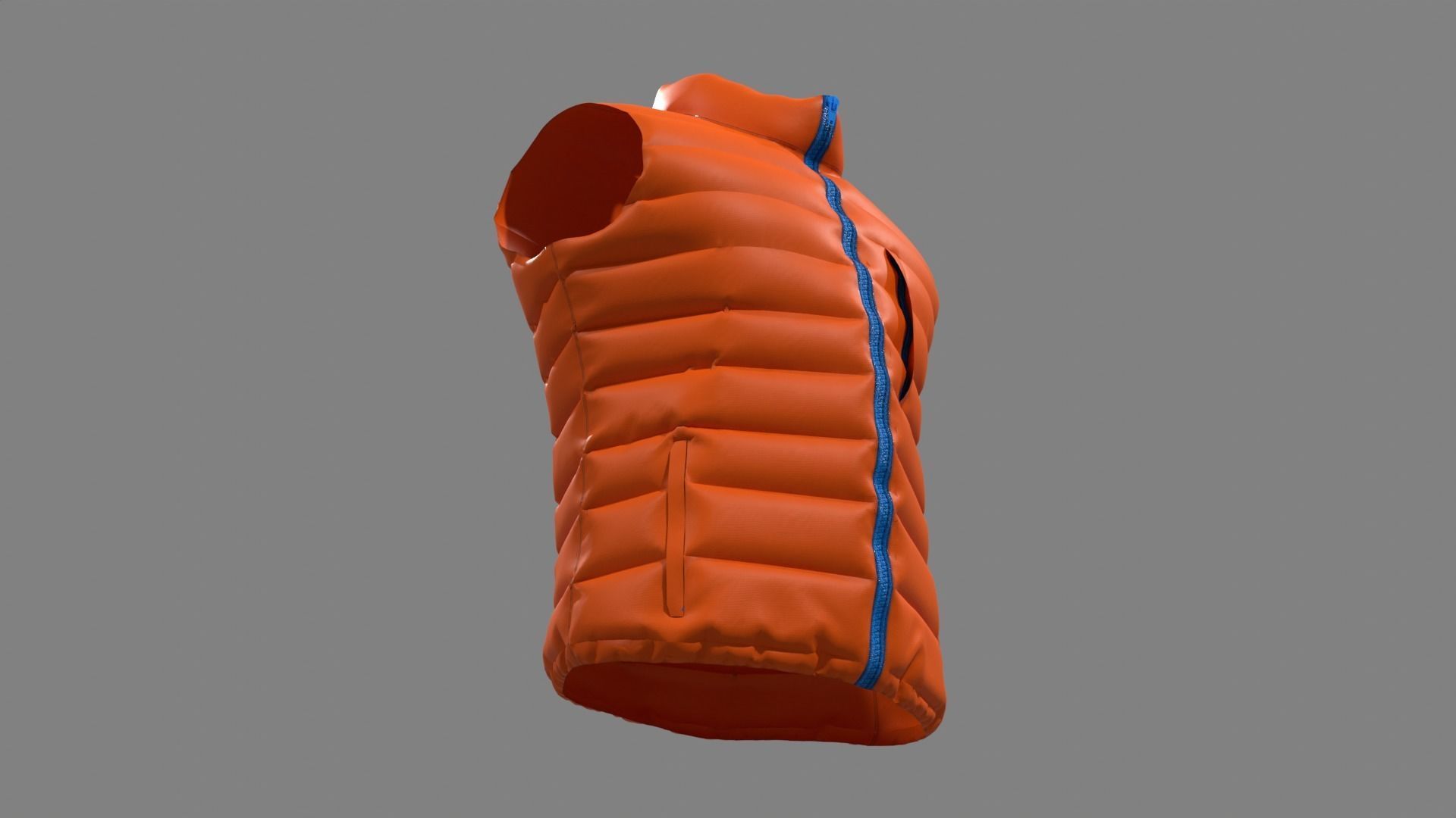 Padded Vest 3D model_12
